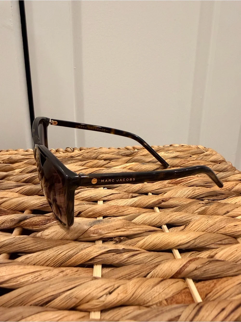 Marc Jacobs Tortoiseshell Cat-Eye Sunglasses with Brown Lenses
